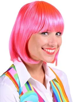 Overig Pruik Lola Luxe Roze