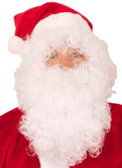 Overig Pruik + Baard Kerstman