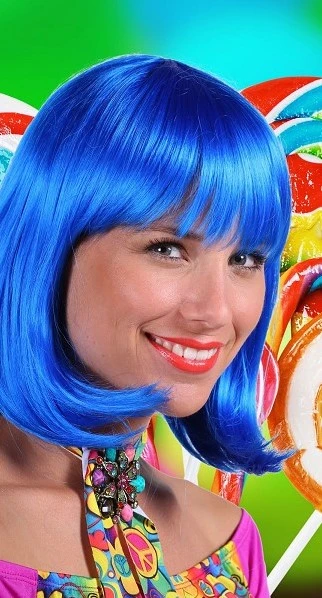 Overig Pruik Samantha Luxe Blauw 3 Overig Pruik Samantha Luxe Blauw