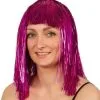 Overig Pruik Tinsel Pink