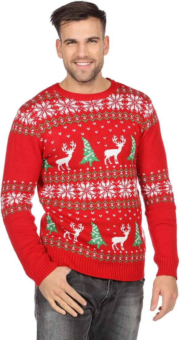 Overig Rode Kersttrui Met Kerstboom En Rendier 5 Overig Rode Kersttrui Met Kerstboom En Rendier - Afbeelding 3