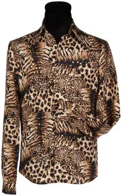 Overig Tiger King Blouse Panter Bruin Voor Heren