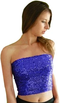 Overig Top/Rokje Pailletten Blauw