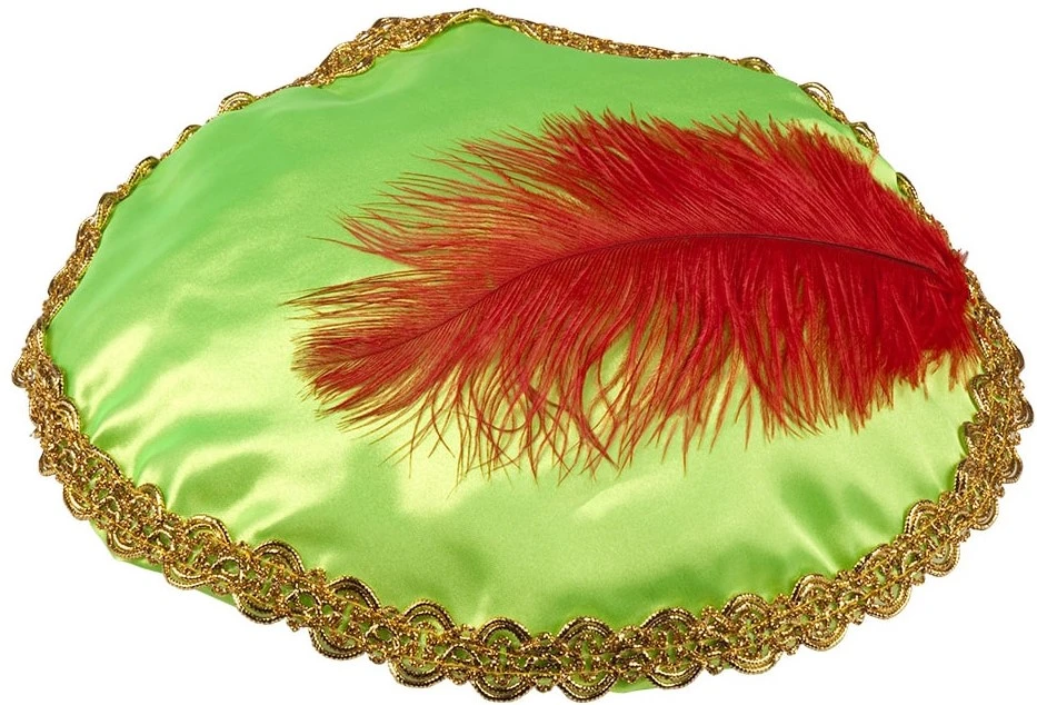 Overig Zwarte Piet Baret Groen (Satijn) 3 Overig Zwarte Piet Baret Groen (Satijn)