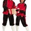 Overig Zwarte Pietenpak Zwart-Rood Voor Volwassenen -Sinterklaas Verkoop zwarte pietenpak zwart rood voor volwassenen